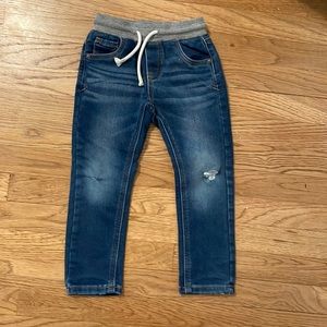 Toddler boys distressed skinny jeans